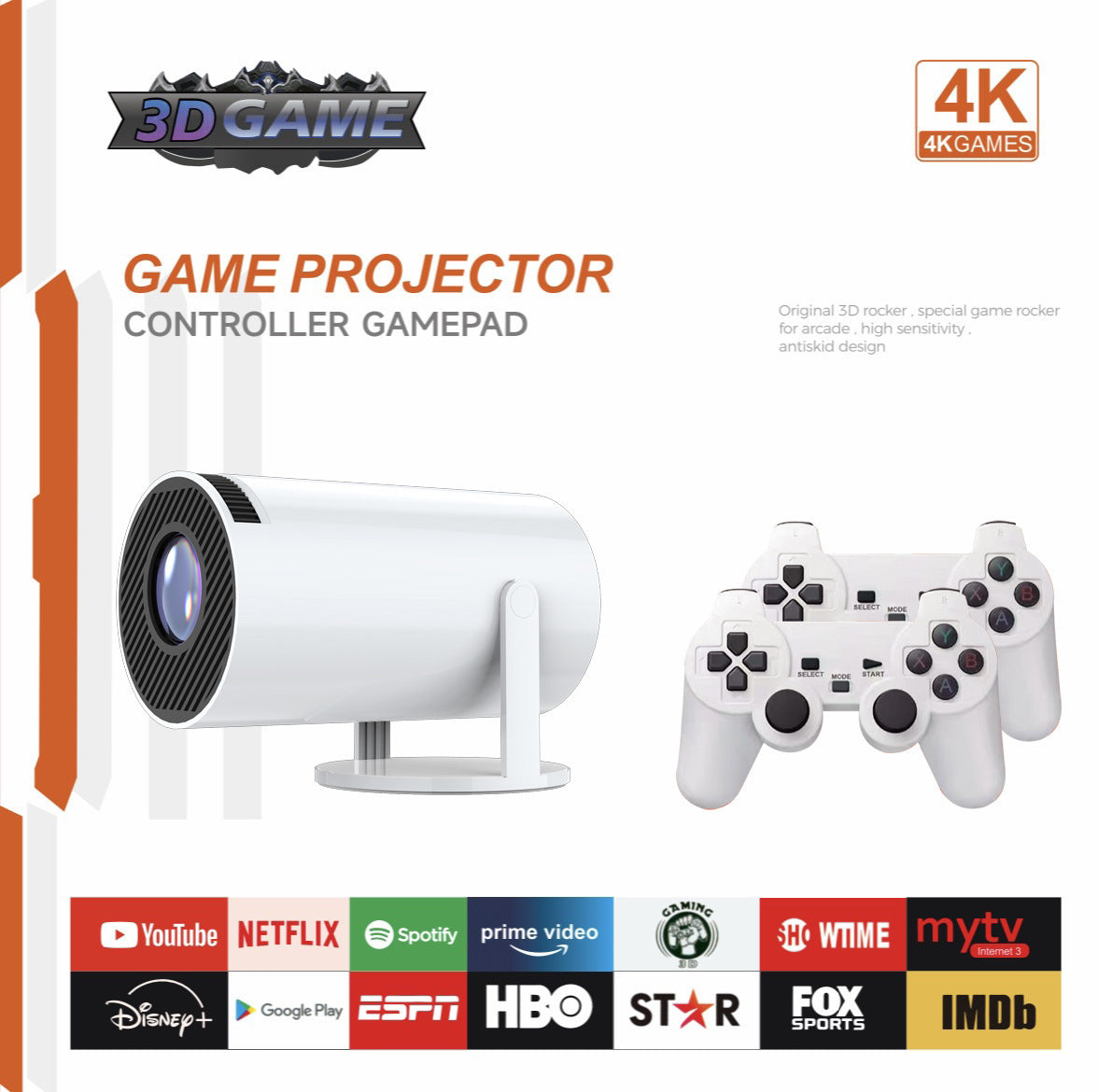 Game Projector with 720P HD