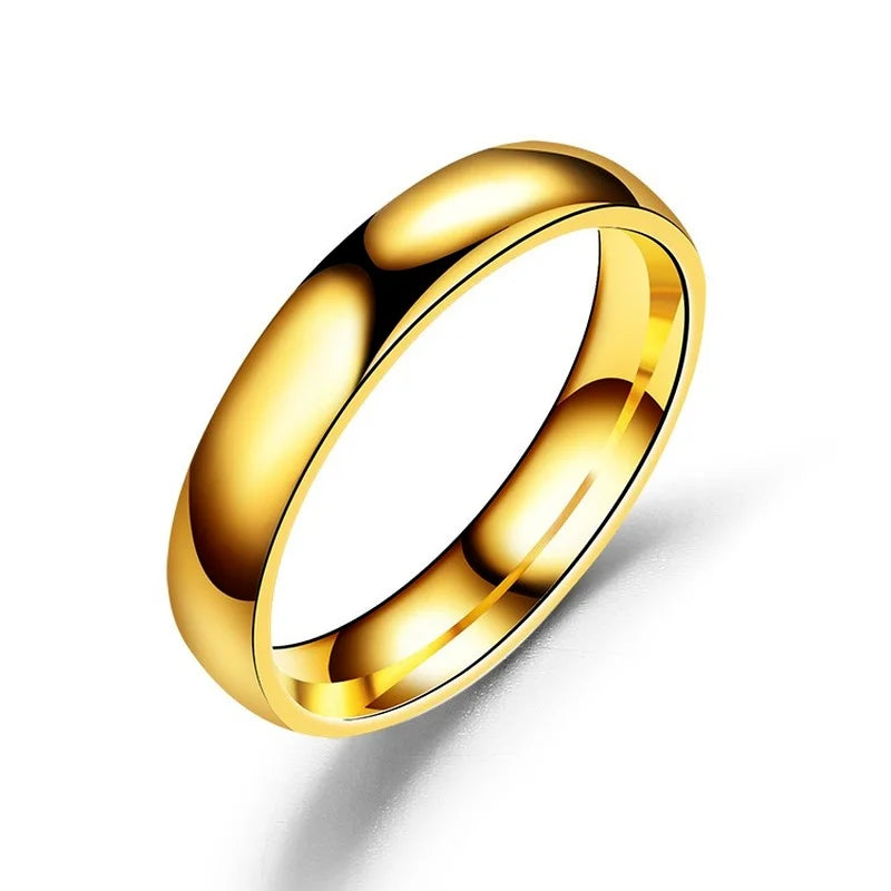 Bague en titane Simple de 6mm pour femmes et hommes, prévention des allergies, anneaux de mariage hautement polis, en acier inoxydable, bijoux de doigt pour Couple, cadeaux